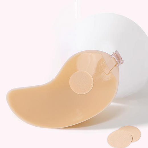 硅胶肌底胸贴 聚拢芒果薄杯款 柔软贴合 透气不闷汗 防凸点设计 隐形效果好 商品图6