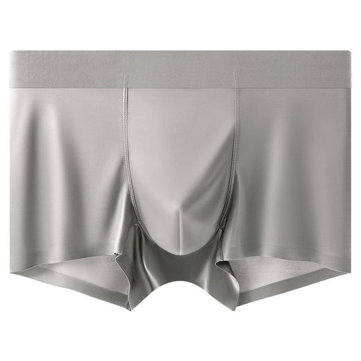 【冰丝缎面男内裤】轻奢缎面冰丝男士内裤夏季薄款透气桑抗菌平角裤 商品图7