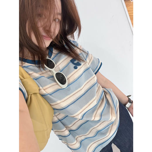 特  2506203    韩国🇰🇷彩色刺绣字母短袖T 商品图4