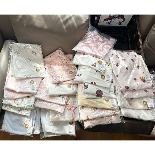 官网359！透气棉质双层纱布莫代尔长裤睡裤可外穿家居裤女宽松针织棉空调裤 商品图2