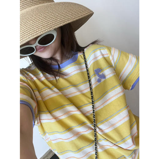 特  2506203    韩国🇰🇷彩色刺绣字母短袖T 商品图10