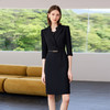 IWY/黑色西装连衣裙女新款职业套裙收腰显瘦包臀小黑裙Q1359 商品缩略图1