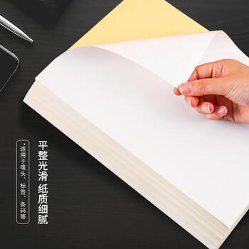 天章 （TANGO）400张A4不干胶打印纸标贴 带背胶亚面铜版标签纸 整张无分割 通用喷墨激光打印机 商品图0