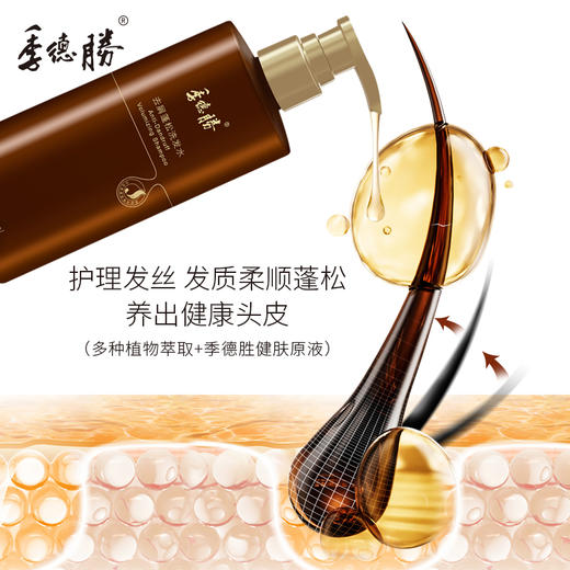 季德胜去屑蓬松洗发水400ml 控油去痒防断发 商品图8