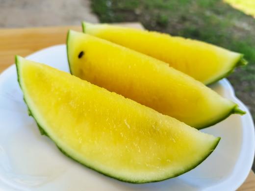 新鲜水果 黄心甜西瓜  绿道小凤瓜 1枚（每枚3~3.5斤左右） 商品图1