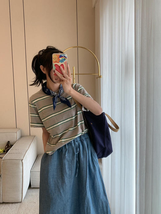 66-2 5R条纹圆领tee 商品图6