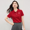 【专属特价】熙世界通勤白色polo领T恤短袖女2025夏季新款小雏菊绣花正肩上衣 商品缩略图3