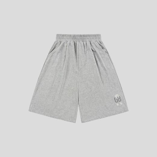 GOODBAI 飞行白鸽粗体GB logo印花收腰口袋直筒休闲短裤 商品图3