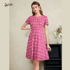 司歌印花休闲圆领短袖连衣裙A911034X 商品缩略图0