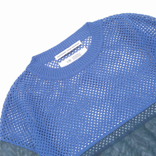 F/CE SHEER AND MESH KNIT 超轻量和纸混纺网眼圆领短袖T恤 商品图1
