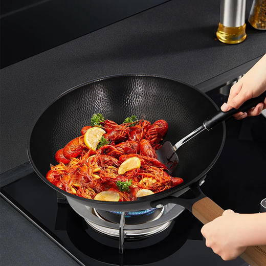 查蒙蒂纳32cm锤纹铁炒锅 商品图0