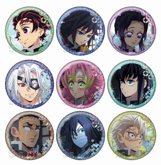 鬼灭之刃 闪吧唧 徽章 9包/盒 谷子 商品图0