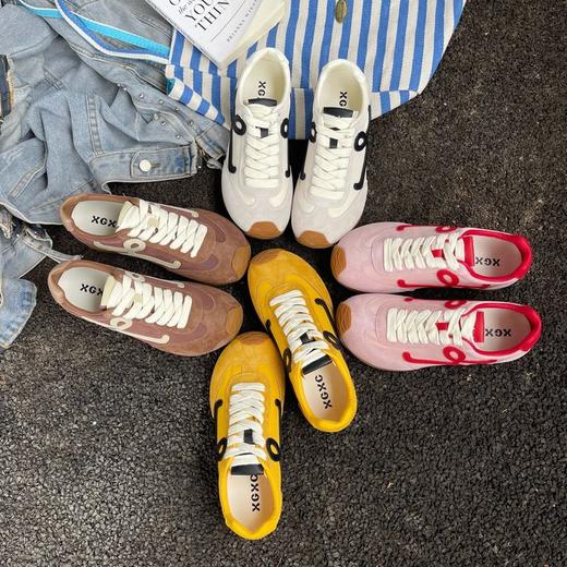 XGXC 新款拼色真皮阿甘鞋德训鞋 4色可选 夏季休闲百搭 柔软脚感 暴走不累脚 商品图1