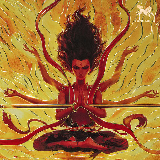 铜师傅 《哪吒之魔童闹海》正版授权 火莲六臂哪吒铜雕画（桌面版） 商品图2