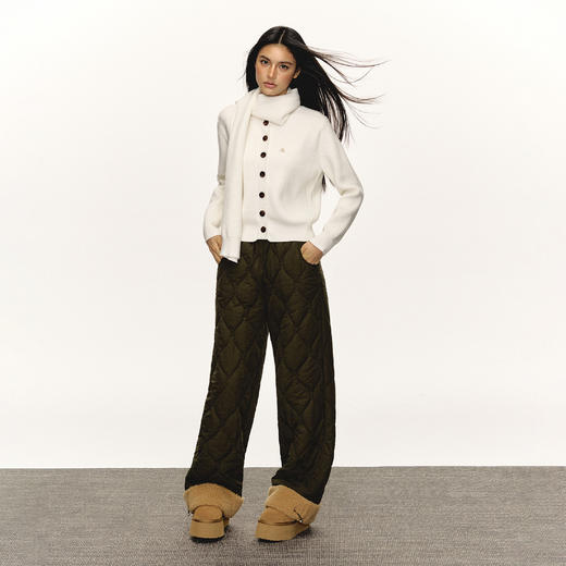 Ariseism 美式复古舒适宽松短款开衫毛衣女春秋新款红色上衣 商品图4