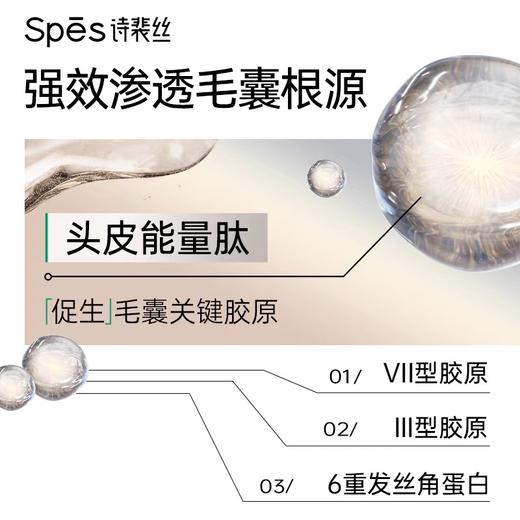 Spes诗裴丝胶原蛋白肽修护蓬松洗发水500ml棕 商品图2