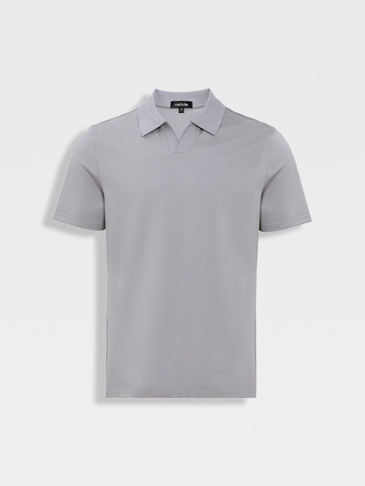 callisto水雾灰丝绵混纺华夫格微泡肌理韵达休闲套装短袖 商品图0