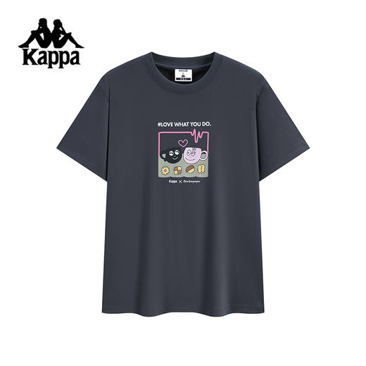Kappa卡帕背靠背运动短袖男2025夏季新款宽松透气t恤纯棉上衣女潮 商品图2