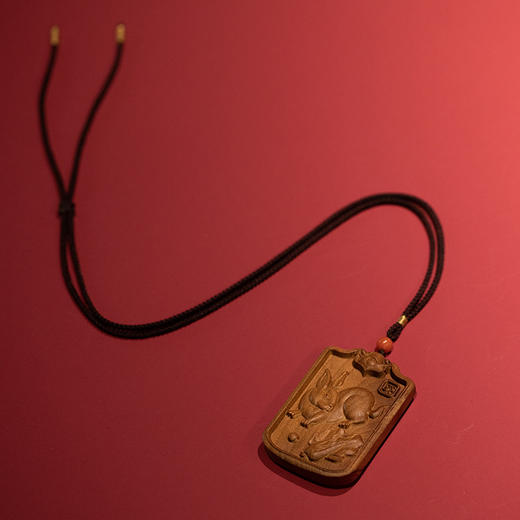 金丝楠木非遗工艺精雕，十二生肖守护牌 商品图5