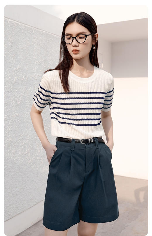 HAMEOXS夏季女士针织衫 | 微宽松版型、上身显瘦遮肉、舒适百搭、短袖/连衣裙/防晒针织衫款式多样 商品图5