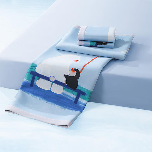 商超爆款【丝享冰冰凉双面凉感空调被-嚒嚒叽叽系列】礼物 采用A类面料 亲肤舒适 绵柔软糯 透气干爽 商品图6