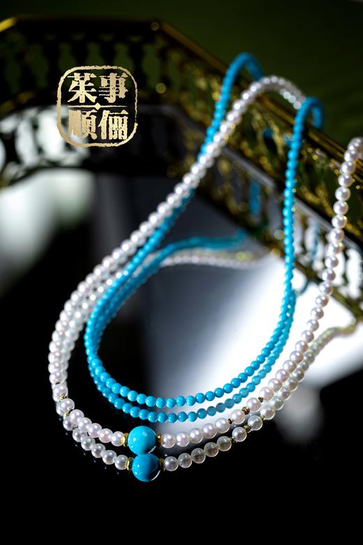 【茱事顺俪】18K金绿松项链 商品图3