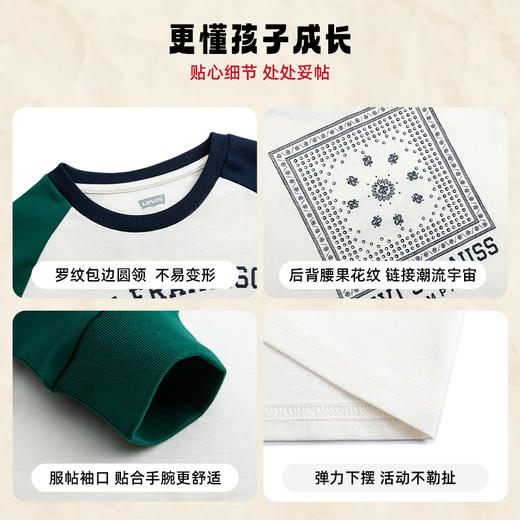 LEVIS 秋 大童小童 长袖T恤 LVN-AG-J602 商品图9