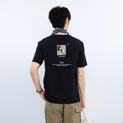 【新品上市】HX 夏季圆领短袖T恤合体S102522860101/02 商品图3