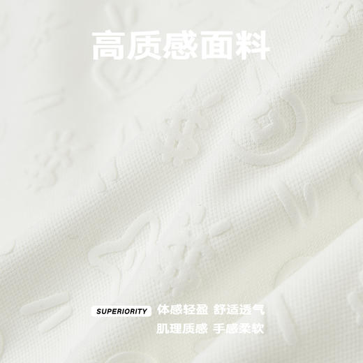 NPC潮牌满印发泡印花【财神元宝】短袖T恤男圆领凉感宽松NP52TE04 商品图4