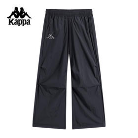 Kappa卡帕背靠背运动长裤男2025夏季新款宽松透气休闲直筒裤子K0F52AY02