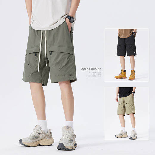 【新品】夏季薄款宽松国潮休闲短裤五分裤，透气不粘汗，肤感冰冰凉 商品图0