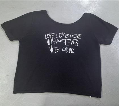 ZC斜肩领字母图案短袖毛织50423 夏季 212902012258 商品图0