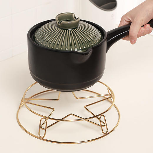 【五角星不锈钢锅垫架】加厚不锈钢圆管锅架放锅架炒锅架隔热防烫置物架放锅不锈钢锅垫架 商品图6