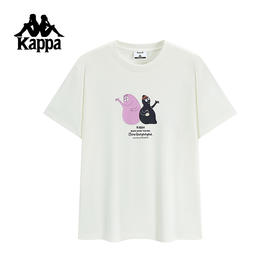 Kappa卡帕背靠背运动短袖男2025夏季新款宽松透气t恤纯棉上衣女潮