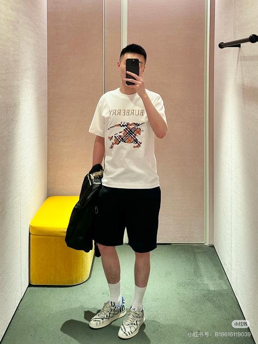 B家 十字刺绣大战马 圆领短袖T恤 Z-15420 商品图2