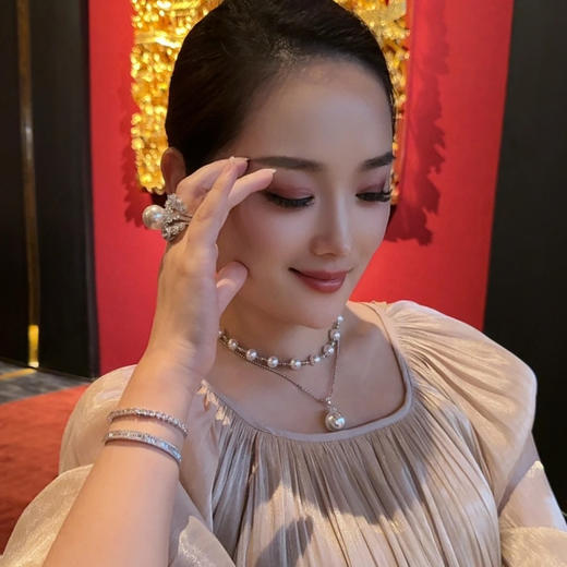 GAONAS 南海明珠 18mm仿珍珠时尚白色珠项链11463XW 商品图3