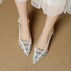 【预售5天】复古优雅气质水钻中空镂空百搭尖头罗马包头凉鞋YCJX&HC-8025 商品缩略图1