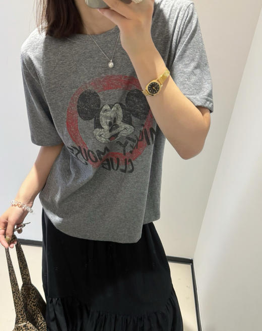 韩国订单米奇做旧短袖T恤06051 商品图10