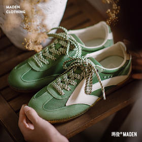 马登德训鞋2025新款夏季网面透气休闲鞋复古运动阿甘鞋潮流板鞋女