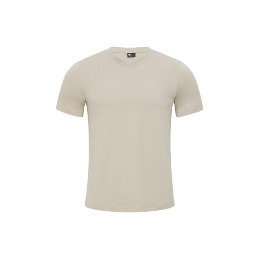 oneup天丝麻桑蚕丝V领短袖T恤 商品图6