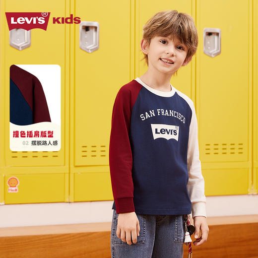 LEVIS 秋 大童小童 长袖T恤 LVN-AG-J602 商品图1