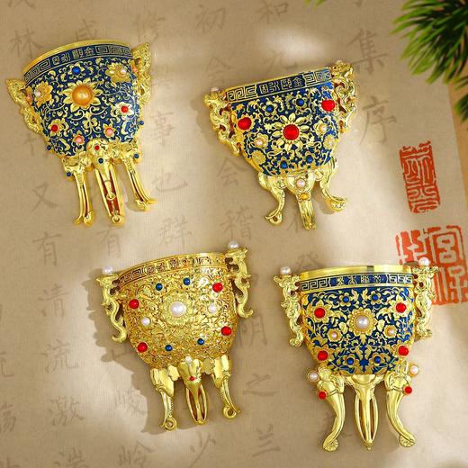 【乾隆的酒杯系列】金瓯永固杯金属冰箱贴故宫台北伦敦博物馆纪念品 商品图1