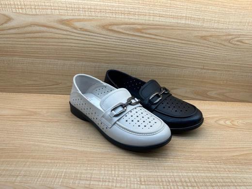 豪行夏季新款23272601真皮休闲平跟复古女鞋凉鞋皮鞋 商品图0