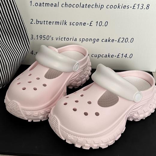 【特价49元】夏季女士外穿轮胎底花园鞋增高厚底沙滩凉拖鞋【WG25259】 商品图2