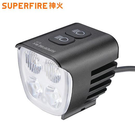 神火自行车灯儿童户外夜骑 远近双光 高亮度超长续航分体式骑行灯 商品图0