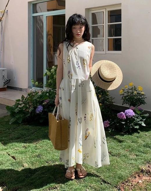 老米优品🎈3-5天！出片率300%《夏日碎花 连衣裙》显瘦版型！！后背做了隐形拉链方便穿脱✅上身轻薄飘逸的feel，贴身穿也是夏日舒适体验！ 下架 商品图7