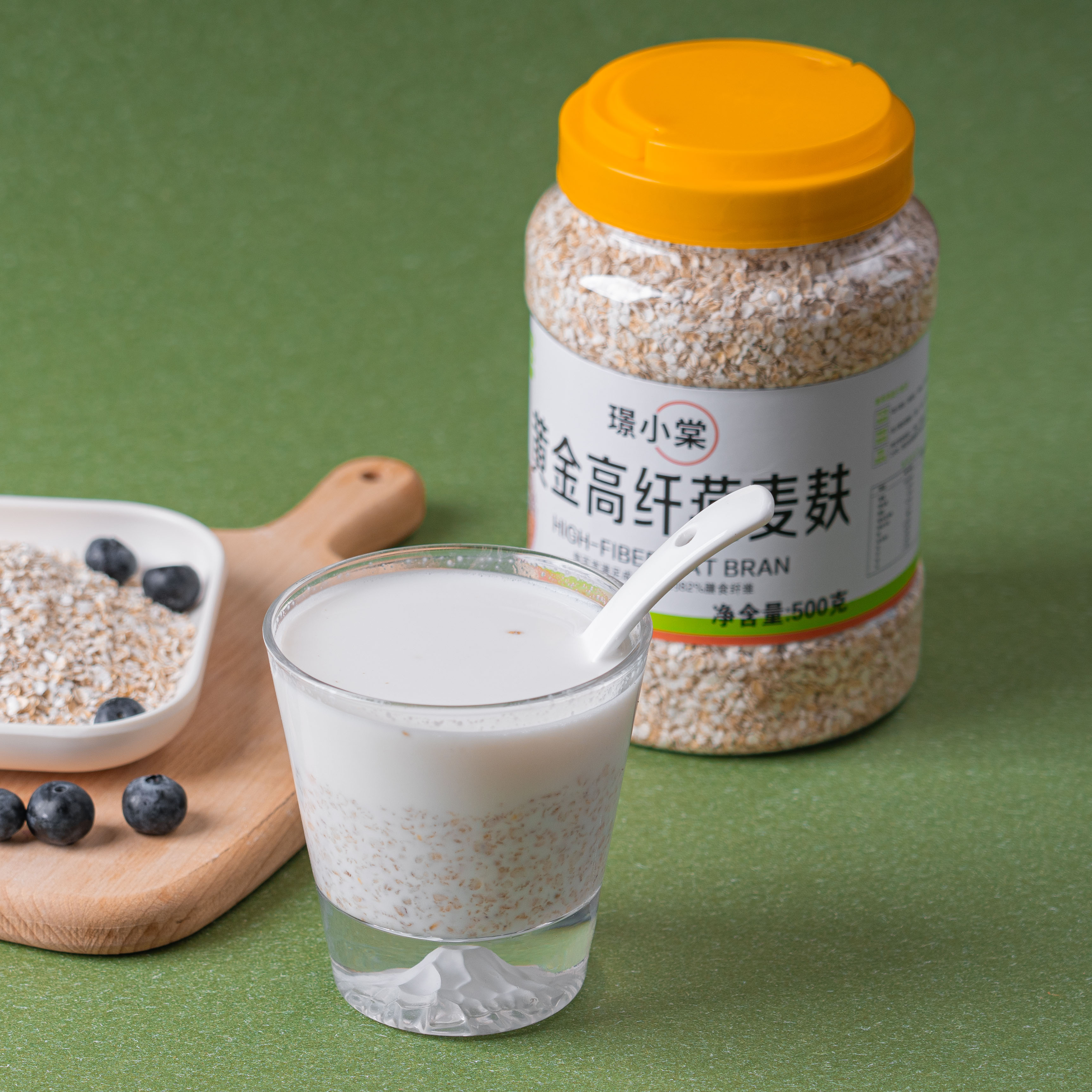 【买1送1 ，买2送2 俄罗斯进口 】璟小棠·黄金高纤燕麦麸  500g/罐