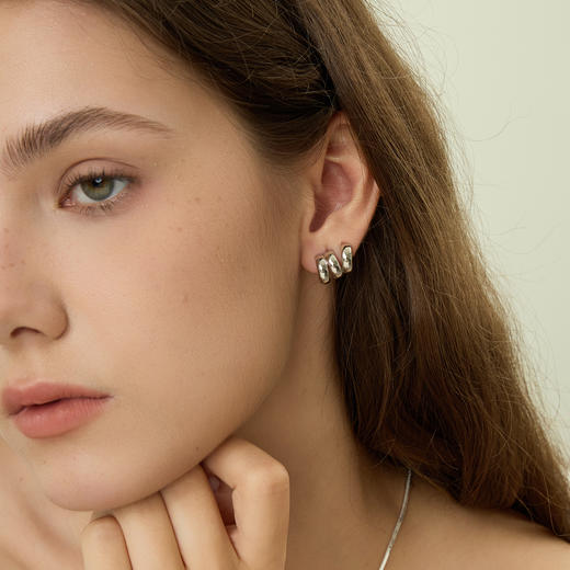 ARSIS｜自由搭配系列 三环小耳钉 商品图2