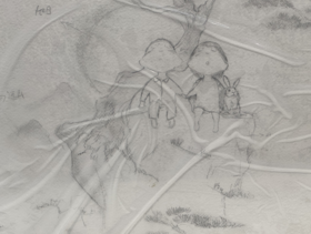 吴琼《松下的爱情》手稿原作