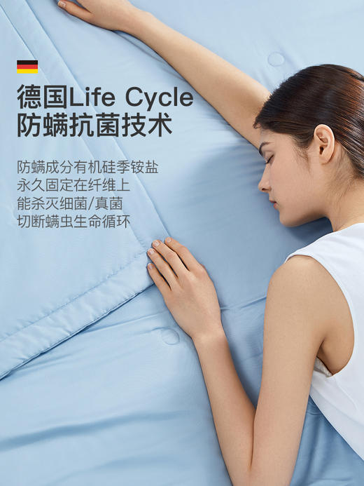 舒飘儿60支兰精天丝防螨小蓝夏凉被 | 自带凉感、柔滑透气、可水洗可机洗 商品图1